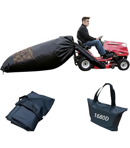 Amazon.com : TerraKing Pro Leaf Bag for Ride-On Lawn Mowers | 54